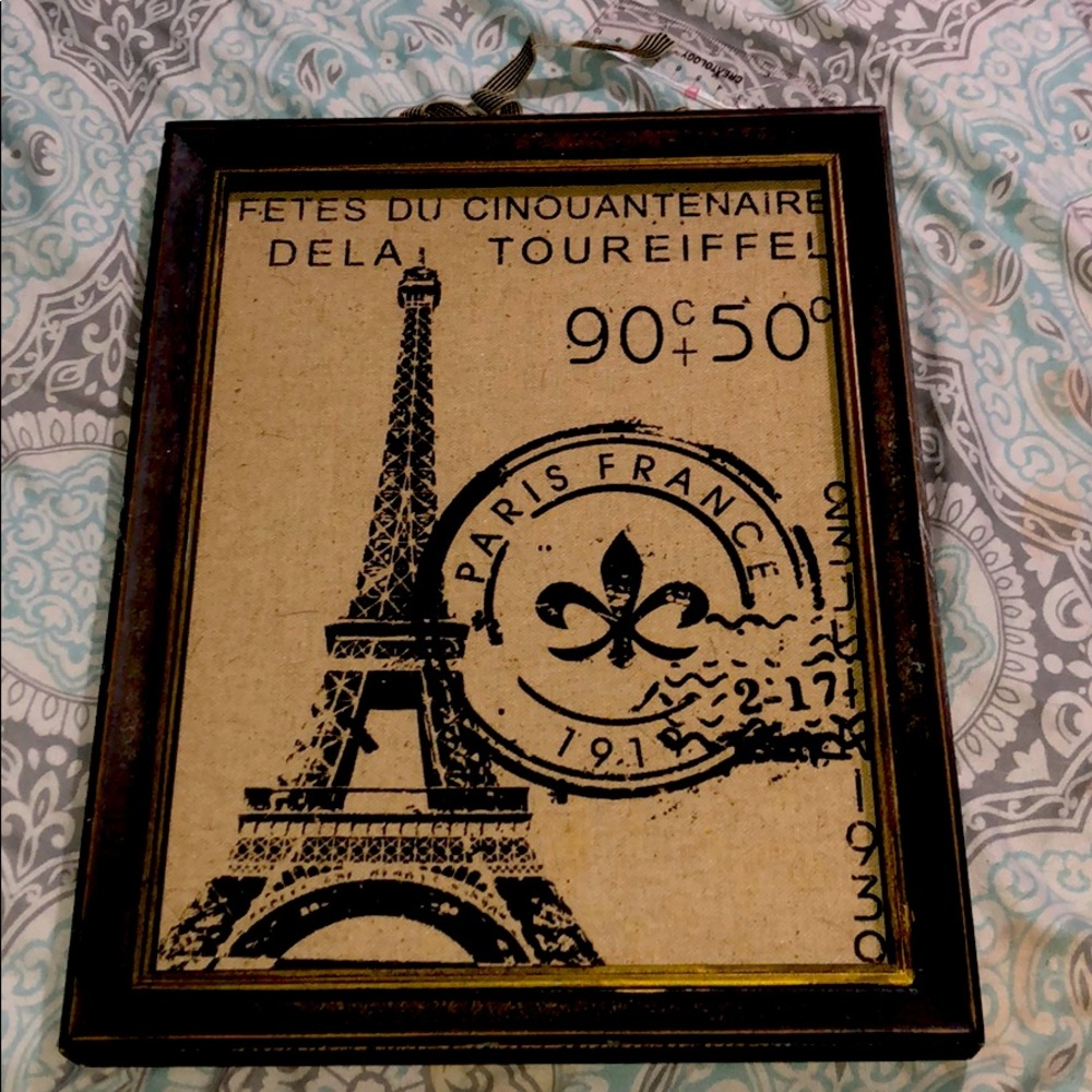 Wall hanging Paris theme